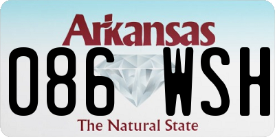 AR license plate 086WSH