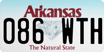 AR license plate 086WTH