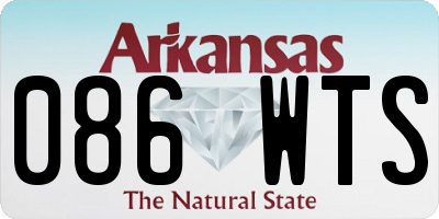 AR license plate 086WTS