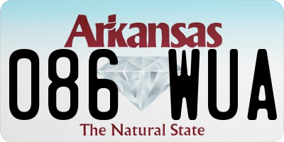 AR license plate 086WUA