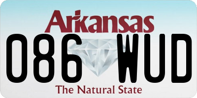 AR license plate 086WUD