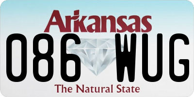 AR license plate 086WUG