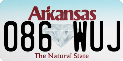 AR license plate 086WUJ