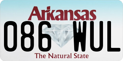AR license plate 086WUL