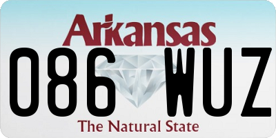 AR license plate 086WUZ