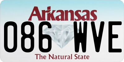 AR license plate 086WVE