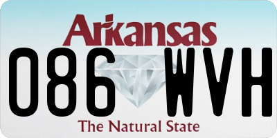 AR license plate 086WVH