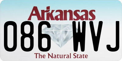 AR license plate 086WVJ