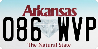 AR license plate 086WVP
