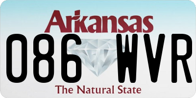 AR license plate 086WVR