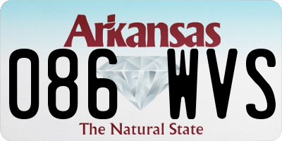 AR license plate 086WVS