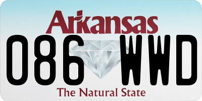 AR license plate 086WWD