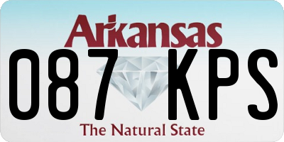 AR license plate 087KPS