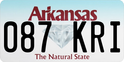 AR license plate 087KRI