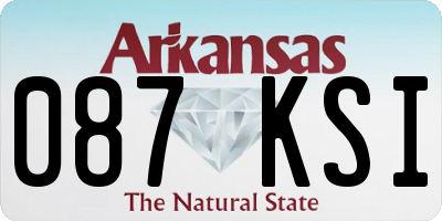 AR license plate 087KSI