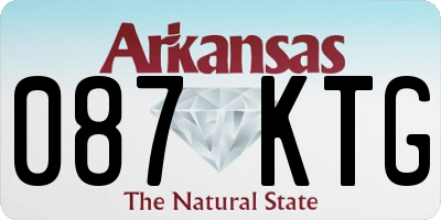 AR license plate 087KTG