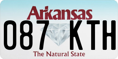 AR license plate 087KTH