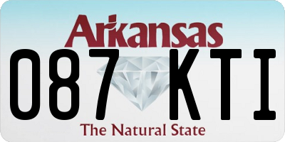 AR license plate 087KTI
