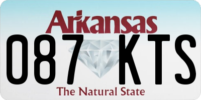 AR license plate 087KTS