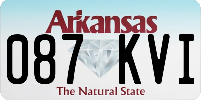 AR license plate 087KVI