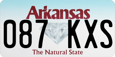 AR license plate 087KXS