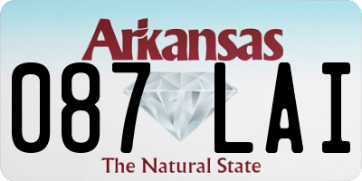 AR license plate 087LAI