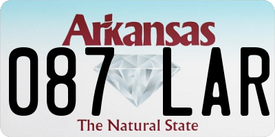 AR license plate 087LAR