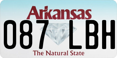 AR license plate 087LBH