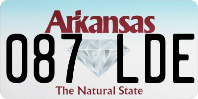 AR license plate 087LDE
