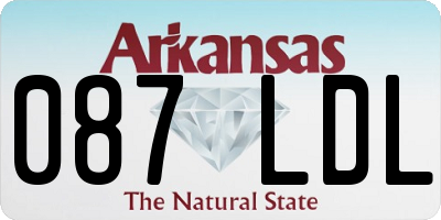 AR license plate 087LDL