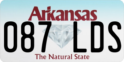AR license plate 087LDS