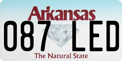 AR license plate 087LED