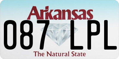 AR license plate 087LPL