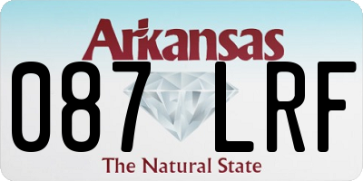AR license plate 087LRF