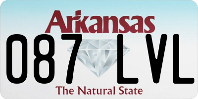AR license plate 087LVL