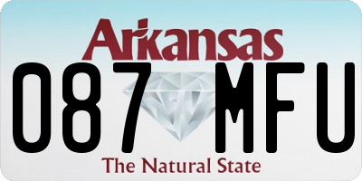 AR license plate 087MFU