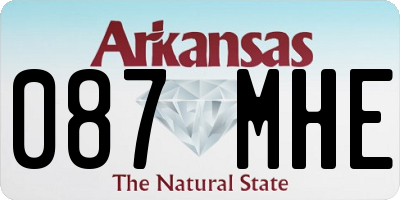 AR license plate 087MHE