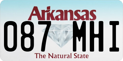 AR license plate 087MHI