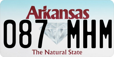 AR license plate 087MHM
