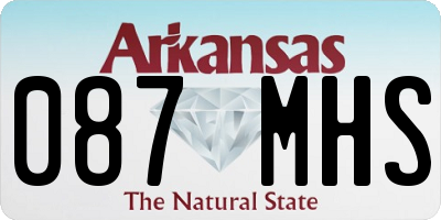 AR license plate 087MHS