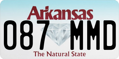AR license plate 087MMD