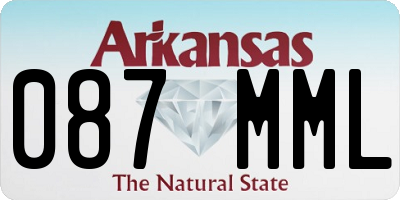 AR license plate 087MML