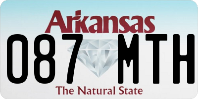 AR license plate 087MTH