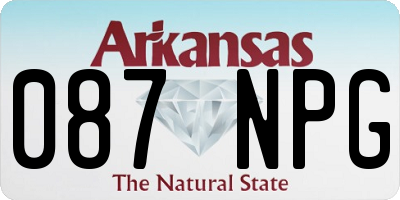 AR license plate 087NPG