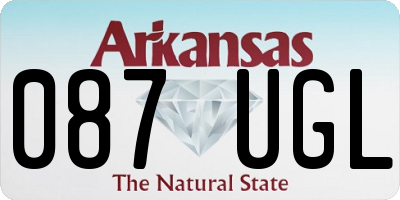 AR license plate 087UGL