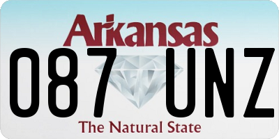 AR license plate 087UNZ