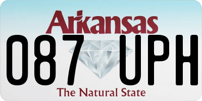 AR license plate 087UPH