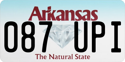 AR license plate 087UPI