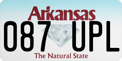 AR license plate 087UPL