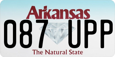AR license plate 087UPP